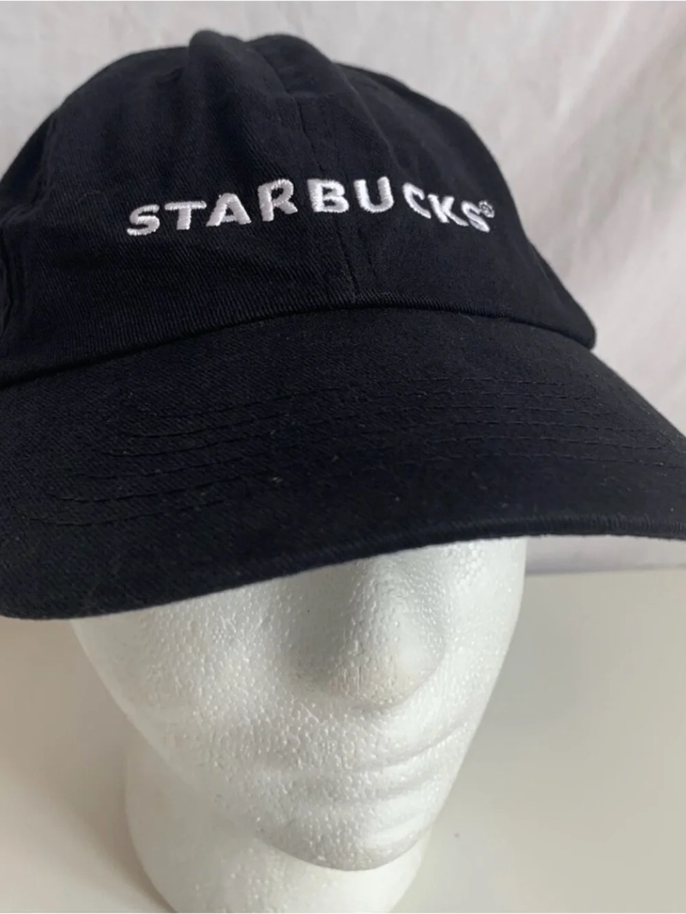 Starbucks Black Dad Hat with White Embroidered Logo